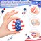 36 Pcs 4th of July Stress Balls 2.5 Inch Mini Patriotic Red White Blue American Flag Memorial Day Independence Day Stress Relief Toy for Girls Boys USA Party Supplies Gifts Bag Fillers